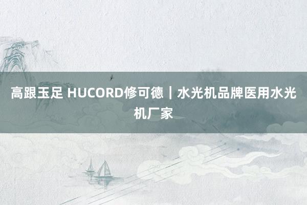 高跟玉足 HUCORD修可德｜水光机品牌医用水光机厂家