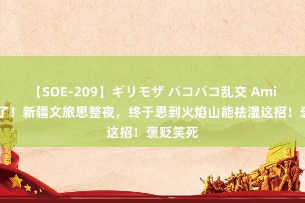 【SOE-209】ギリモザ バコバコ乱交 Ami 笑不活了！新疆文旅思整夜，终于思到火焰山能祛湿这招！褒贬笑死